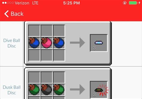 Pokeball pixelmon recipes