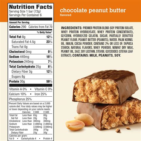 Premier Protein Bars Nutrition Facts | Besto Blog