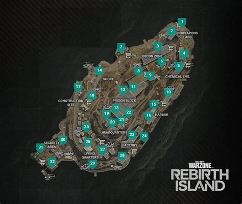 Rebirth Island best landing spots for Warzone Season 1 - Dexerto