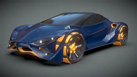 Futuristic Electro concept car - Buy Royalty Free 3D model by kolani3d ...