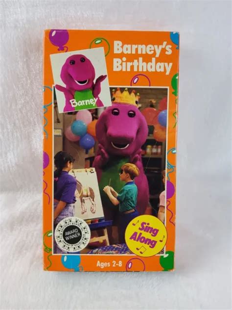 BARNEY & FRIENDS Birthday VHS Video Tape Sing Along Songs 1992 Vintage $6.85 - PicClick CA