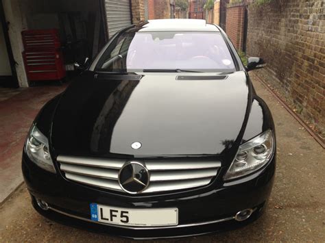 Mercedes CL600 Gloss Black Wrap - Colour Change by Wrapping Cars London