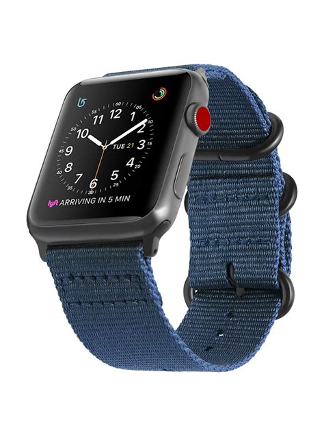 Fintie - Fintie Apple Watch Band 42mm Woven Nylon Bands Adjustable Sport Strap with Metal Buckle ...