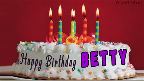 Happy Birthday BETTY images, cake