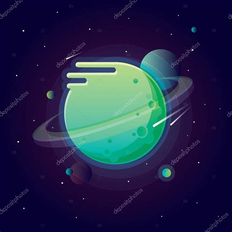 Alien solar system planets Stock Vector Image by ©DianaHlevnjak #101091742