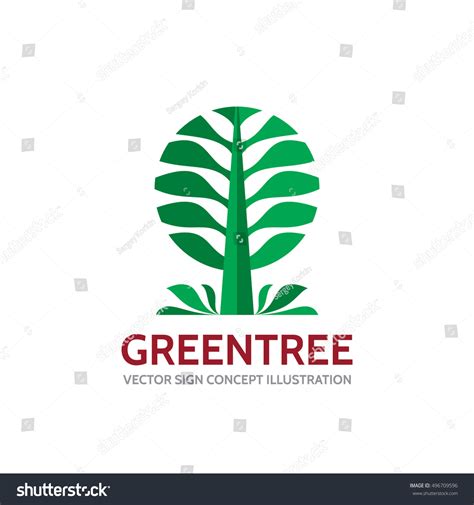 Green Tree Vector Logo Template Concept Stock Vector (Royalty Free) 496709596 | Shutterstock