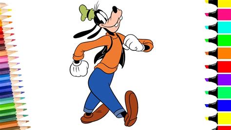 Goofy Cartoon Characters How To Draw Goofy Full Body Mickey Mouse ...