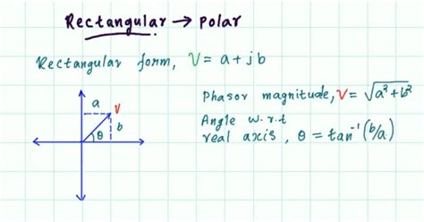 Rectangular to Polar form & Polar to Rectangular form conversion