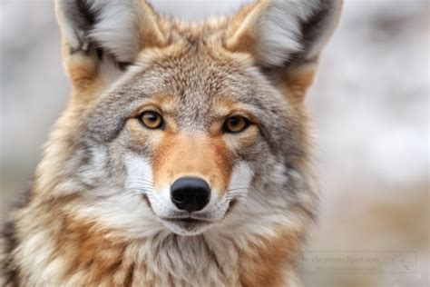 Wolf Pictures-coyote closeup face photo