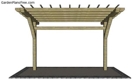 2 Post Cantilevered Pergola - DIY PDF Plans | Free Garden Plans - How to build garden projects