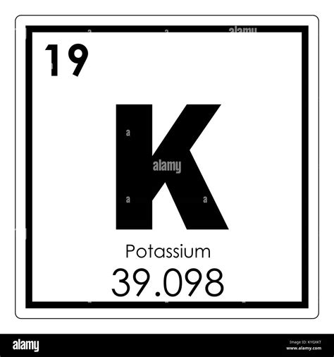 Potassium chemical element periodic table hi-res stock photography and images - Alamy