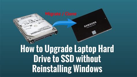 How to Upgrade Laptop Hard Drive to SSD without Reinstalling Windows - YouTube