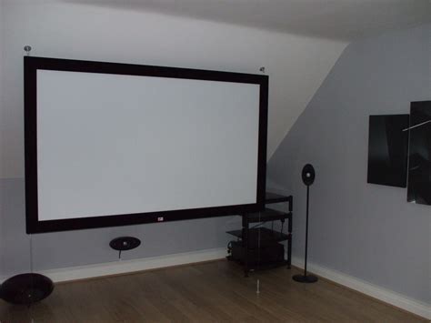 Diy projector screens home theater | Best home theater system, At home movie theater, Home ...