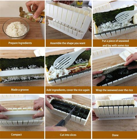 Sushi Making Kit - Easy to Use DIY 10 Piece Sushi Roll Maker by Sushi Master | Sushi master ...