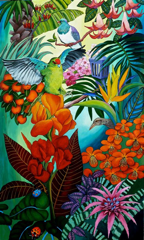 A3 Print #3189 Tropical Paradise - Marilyn Andrews Art