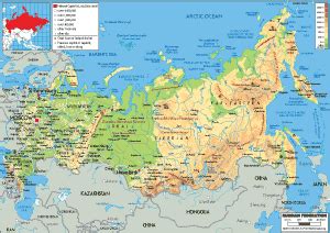 Russia Map (Political) - Worldometer