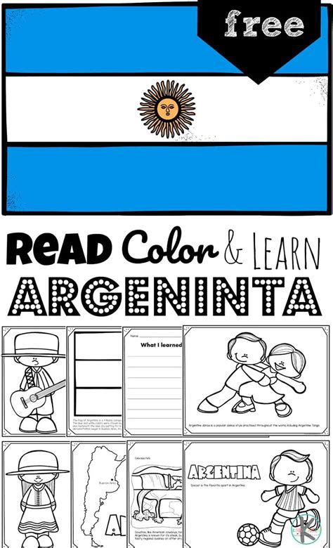 Argentina Flag Coloring Page