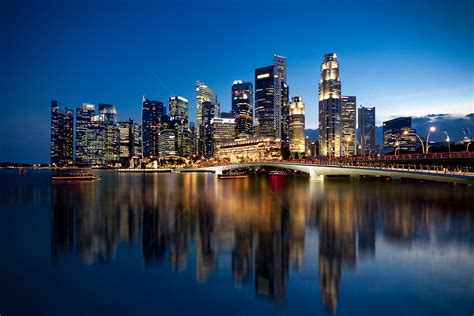 Singapore Waterfront Night View Picture And HD Photos | Free Download ...