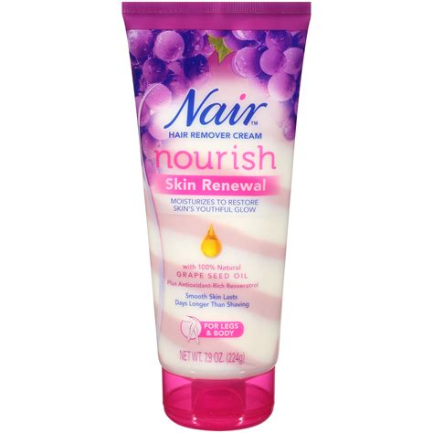 Nair Hair Remover Nourish Skin Renewal Hair Remover Cream, 7.9 oz ...