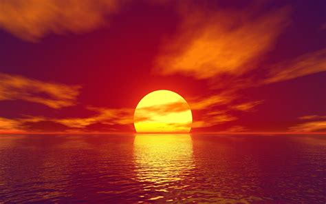 2880x1800 Big Sun Sunset Water Body 4k Macbook Pro Retina ,HD 4k Wallpapers,Images,Backgrounds ...