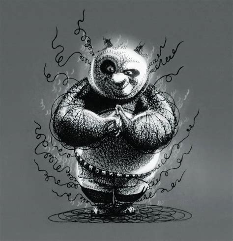 KUNG FU PANDA PO Drawing by Halyna Povkhanych | Saatchi Art