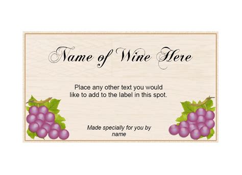 Free Wine Label Template Printable Printable Templates | The Best Porn Website