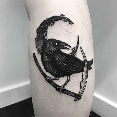 Scythe Raven Tattoo - Best Tattoo Ideas Gallery