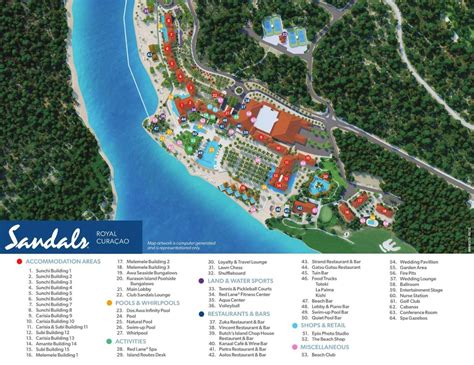 Resort Map | Sandals Royal Curacao | Curacao