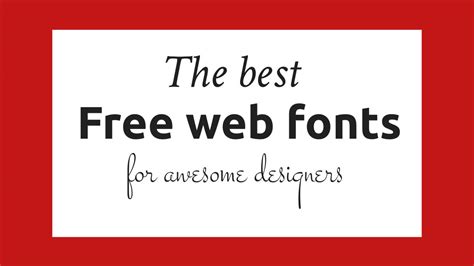 The 41 best free web fonts | Creative Bloq