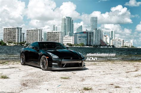 Black Nissan GT-R Taken to Another Level with ADV1 Wheels and Other Parts — CARiD.com Gallery