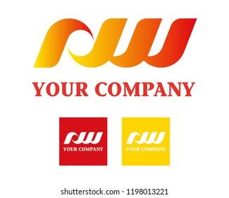 Rw Logo Design Stock Vector (Royalty Free) 1198013221 | Shutterstock