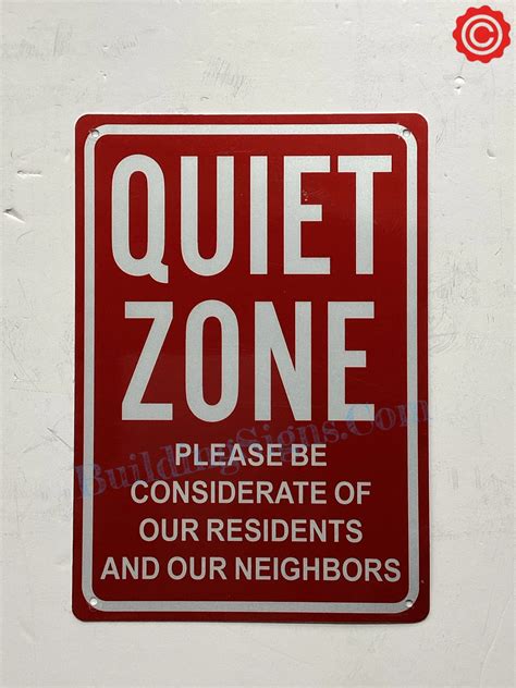 QUIET ZONE SIGN | HPD SIGNS - THE OFFICIAL STORE