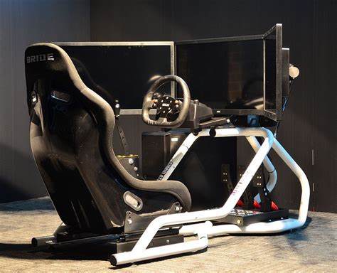 Simulate-it Jaxon Evans V1-R Racing Simulator Computer Work Desk, Gaming Desk Setup, Computer ...