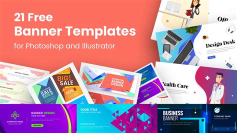 21 Free Banner Templates for Photoshop and Illustrator