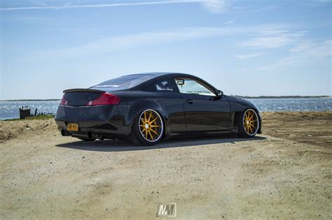 Black Infiniti G35 Screaming of Luxury with Gold Avant Garde Rims ...