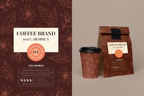 Coffee packaging template Vectors & Illustrations for Free Download | Freepik