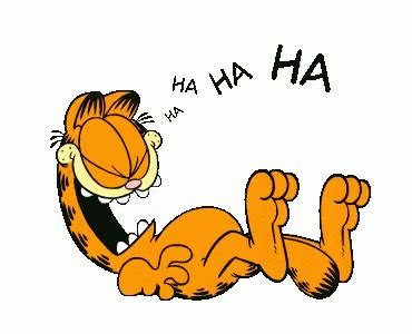 Garfield HAHA GIF - Garfield HAHA Laughing - Discover & Share GIFs