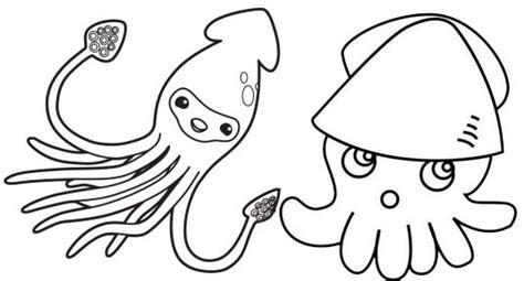 Octonauts Giant Squid Coloring Page Coloring Pages | The Best Porn Website