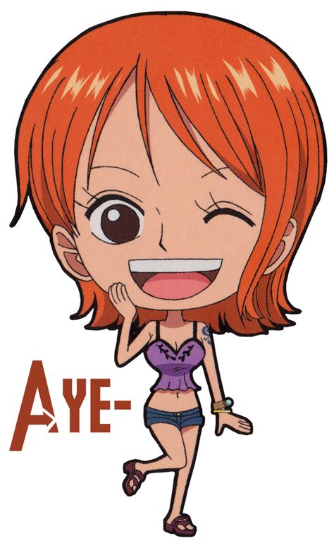 Nami Chibi Render by YeYe-Chan on DeviantArt