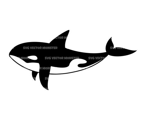 Orca Whale Svg Killer Whale Svg. Whale Clip Art Svg Pdf Png - Etsy UK