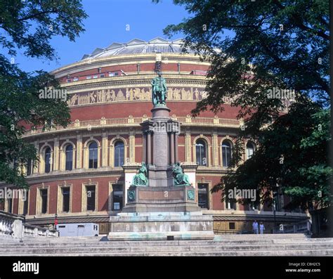 United Kingdom, England, London, Royal Albert Hall, architecture, Francis Fowke, statue, Prince ...