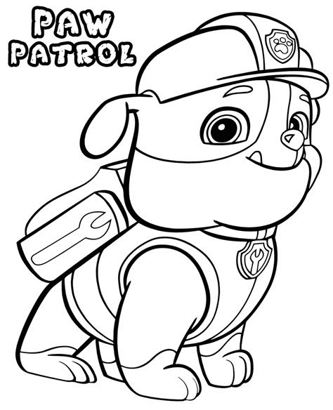 Paw patrol coloring pages