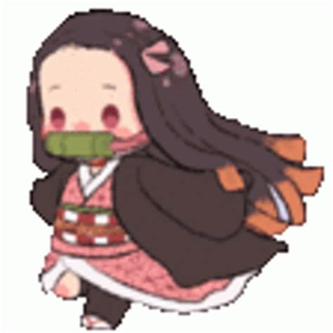 Cute Nezuko Sticker - Cute Nezuko Run - Discover & Share GIFs Slayer Anime, Demon Slayer ...