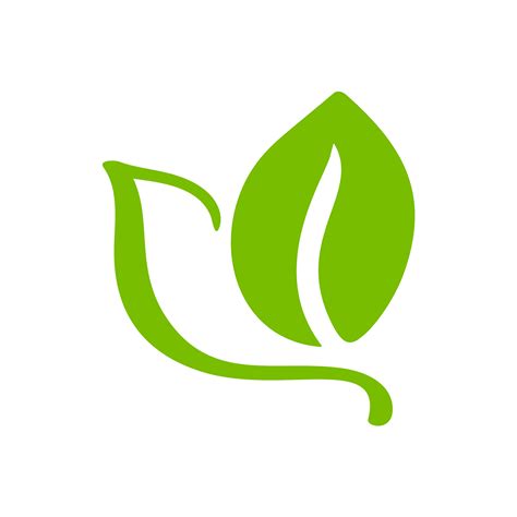 Logo of green leaf of tea. Ecology nature element vector icon organic ...