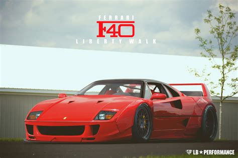 ferrari f40 wide body kit F40 ferrari liberty widebody zephyr circlesix kato 43pm ...