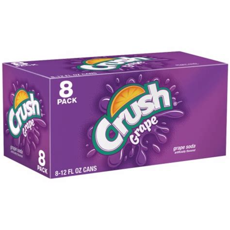 Crush Grape Soda, 8 Cans/12 Fl Oz - Foods Co.