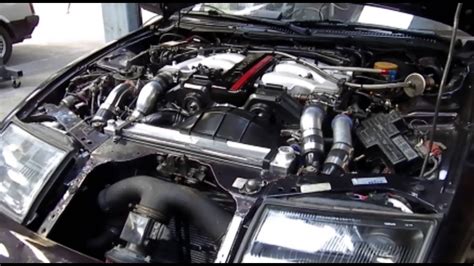 Nissan 300ZX Z32 Twin Turbo VG30DETT forged engine rebuild and startup - YouTube