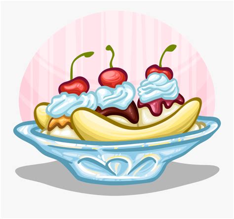 Cartoon Clipart Banana Split , Free Transparent Clipart - ClipartKey