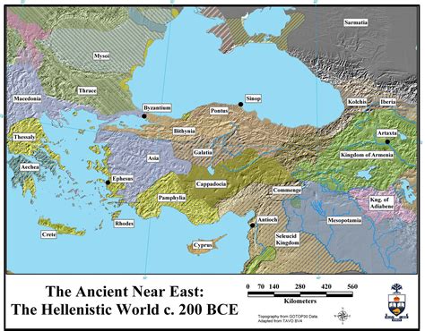 Map: Kingdoms and Regions of the Hellenistic Greece and Anatolia ...