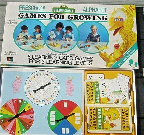 Sesame Street Preschool Alphabet Games For Growing - 1986 | #2885374869